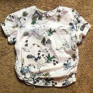 Zara Wildlife Blouse